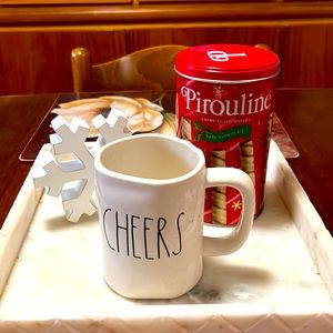 NWOT Rae Dunn Cheers Mug (larger size);